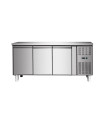 Πάγκος Ψυγείο Συντήρησης Inox με 3 πόρτες Snack Line