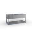 Λάντζα Ανοιχτή Με 3 Γούρνες 240x70x87