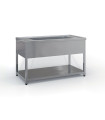 Λάντζα Ανοιχτή 160x70x87 Με 1 Γούρνα 96x51