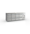 Ψυγείο Πάγκος Συντήρησης Inox Με Συρτάρια 225x70x87