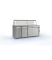 Ψυγείο Σαλατών Inox  195x70x126 Χωρίς Μηχανή