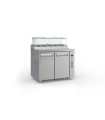 Ψυγείο Salad Bar Inox  105x70x126 Χωρίς Μηχανή