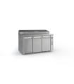 Ψυγείο Saladette Inox 150x70x126 Χωρίς Μηχανή Με Καπάκι