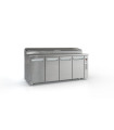 Ψυγείο Saladette Inox 195x70x126 Χωρίς Μηχανή Με Καπάκι