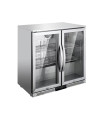Βιτρίνα Backbar Inox 2 πόρτες