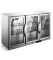 Βιτρίνα Backbar Inox 3 πόρτες